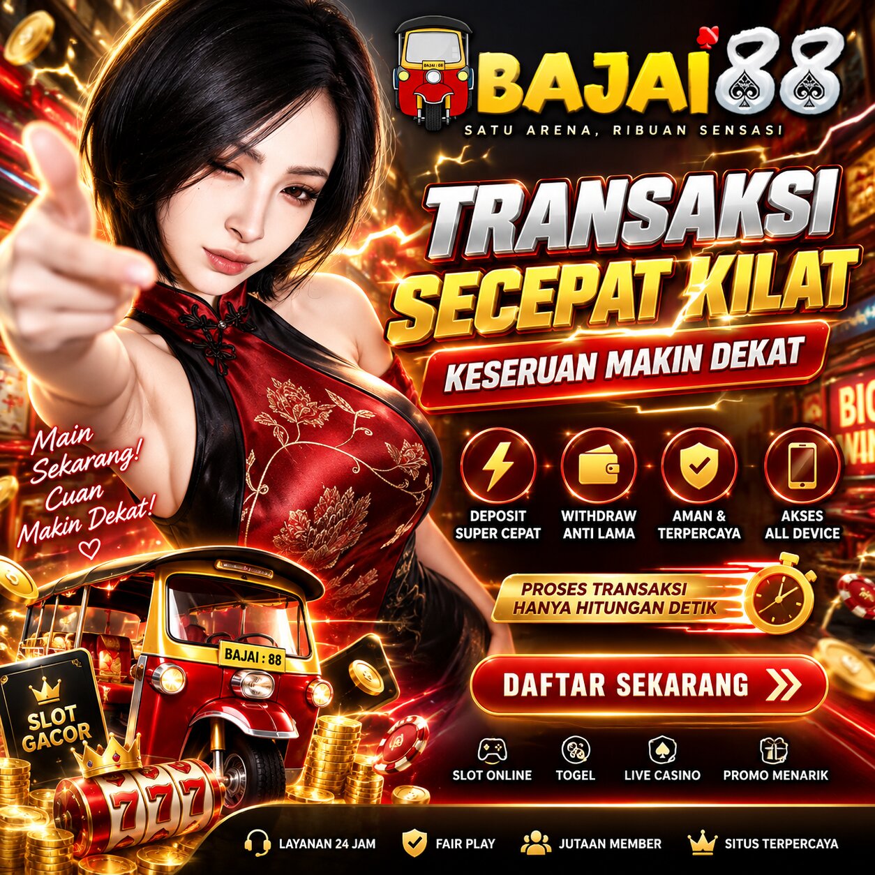 BAJAI88 - Transaksi Secepat Kilat, Keseruan Makin Dekat