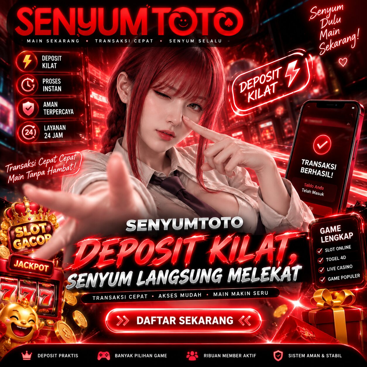 SENYUMTOTO - Deposit Kilat, Senyum Langsung Melekat